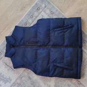 Polo Ralph Lauren Boys Blue Camo Reversible Down Puffer Zip Vest SzM (10-12)